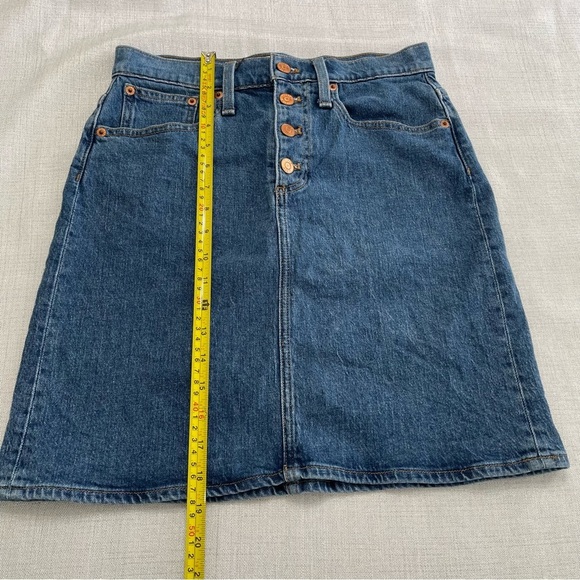 J. Crew Button-front denim skirt Size 25 - Picture 6 of 8